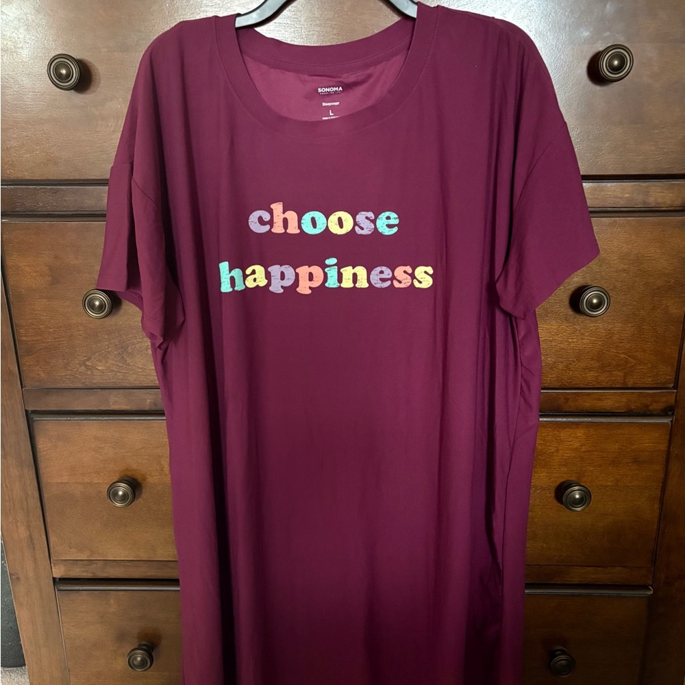 Sonoma Maroon Sleepwear Top